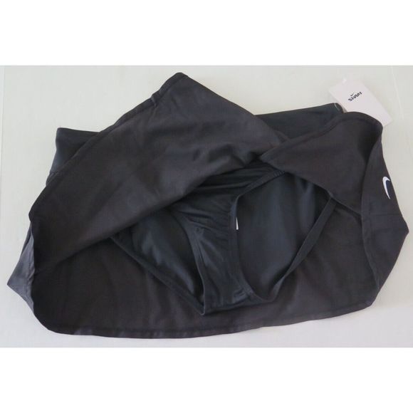 Nike NESSA391 001 Women's Sz L Black Solid Element Swim Boardskirt - Picture 5 of 8